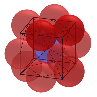 Schrägbild Würfel-13 Kugeln