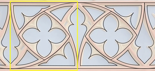 gotisches Bandornament