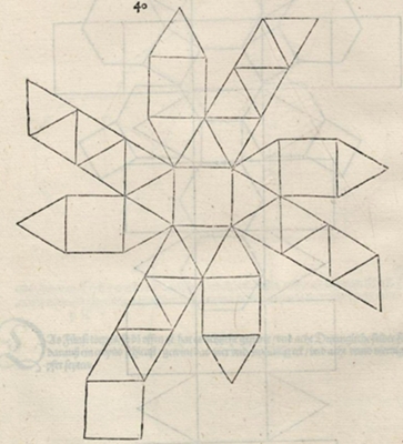 Netz - abgeschrgtes Hexaeder