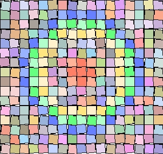 Mosaik-Quadrate