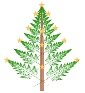 Weihnachtsbaum-Mandelbrot